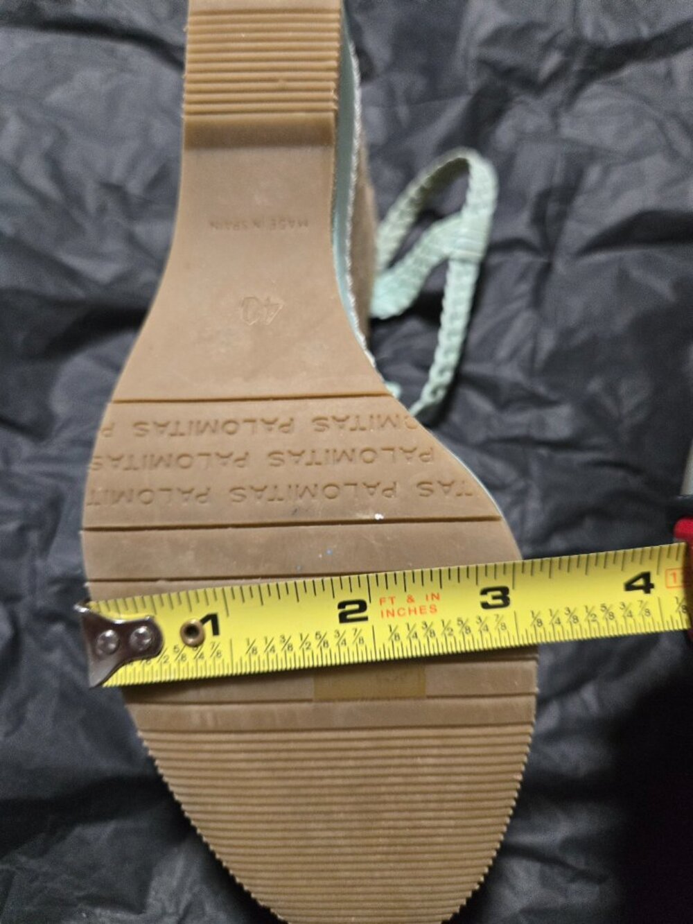 Palomitas by Paloma Barceló Mint Braided Platform Espadrille Wedge Sandals EU 40 - Picture 16 of 16